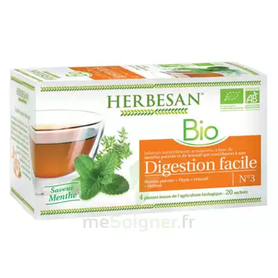 Herbesan Infusion Bio Tisane Digestion Facile 20 Sachets à Muttersholtz